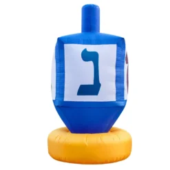 Holidayana Inflatable Dreidel Hanukkah Decoration With Built-In Fan And LED Lights