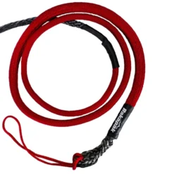 Rakapak UHMWPE 100ft Synthetic 3/8 In Winch Line 22,000 LBS Breaking Strength With Soft Shackle Rope, Abrasion Sleeve