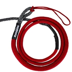 Rakapak UHMWPE 100ft Synthetic 3/8 In Winch Line 22,000 LBS Breaking Strength With Soft Shackle Rope, Abrasion Sleeve