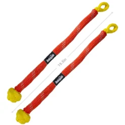 VEHICLE ACCESSORIES Rakapak UHMWPE Soft Shackle Rope Set Of Two, 31,000 LBS Breaking Strength, For Winching