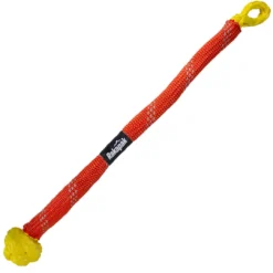 Rakapak UHMWPE 100ft Synthetic 3/8 In Winch Line 22,000 LBS Breaking Strength With Soft Shackle Rope, Abrasion Sleeve