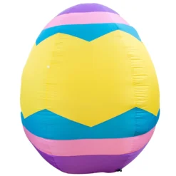 Holidayana HOME GOODS Inflatable Easter Egg Decoration With Built-In Fan And LED Lights