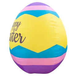 Holidayana HOME GOODS Inflatable Easter Egg Decoration With Built-In Fan And LED Lights