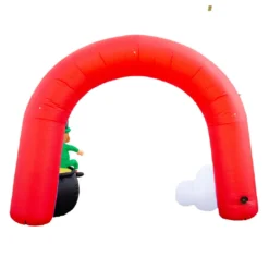 Holidayana Inflatable St Patrick's Day Leprechaun In Pot Of Gold At The End Of The Rainbow Decoration With Built-In Fan And LED Lights