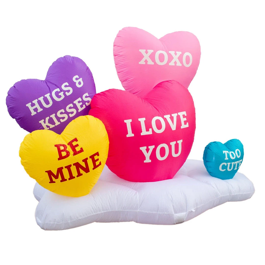 Holidayana Inflatable Valentines Day Small Hearts Decoration With Built-In Fan And LED Lights 3 Holidayana Inflatable Valentines Day Small Hearts Decoration With Built-In Fan And LED Lights