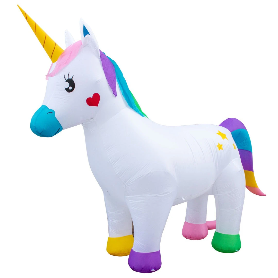 Holidayana Inflatable Unicorn Decoration With Built-In Fan And LED Lights HOME GOODS 4 Holidayana Inflatable Unicorn Decoration With Built-In Fan And LED Lights HOME GOODS
