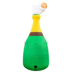 Holidayana HOME GOODS Inflatable Champagne Bottle Decoration With Built-In Fan And LED Lights