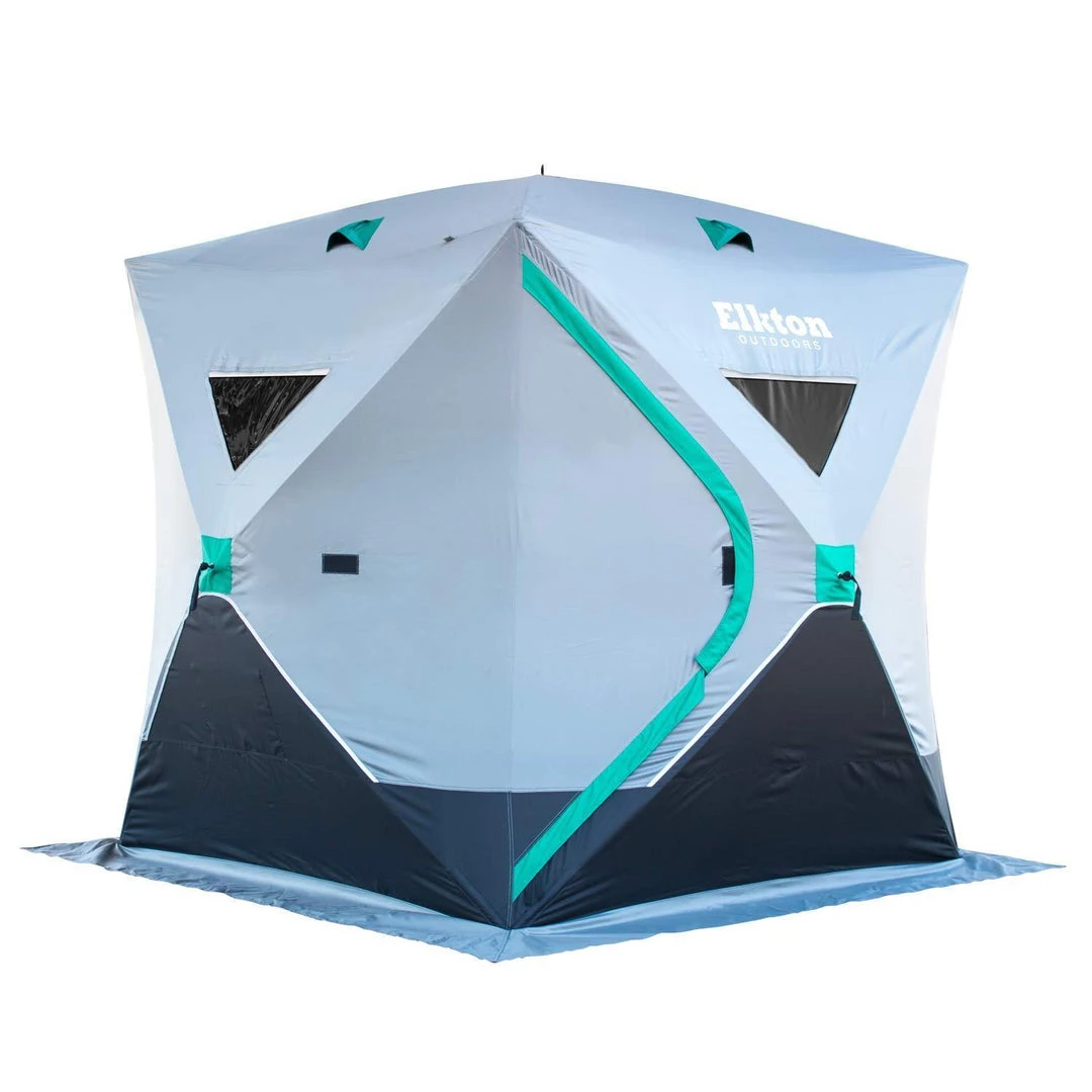 Elkton Outdoors Portable 3-Person Ice Fishing Tent Shelter With Ventilation Windows & Carry Pack SPORTING GOODS 1 Elkton Outdoors Portable 3-Person Ice Fishing Tent Shelter With Ventilation Windows & Carry Pack SPORTING GOODS