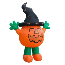 Holidayana Inflatable Halloween Pumpkin Man Decoration With Built-in Fan And LED Lights