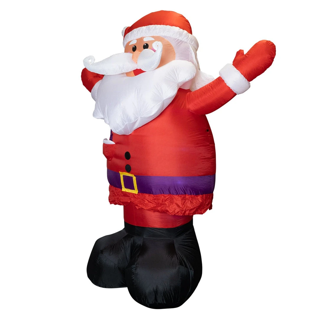 Holidayana Inflatable Santa Christmas Decoration With Built-In Fan And LED Lights 4 Holidayana Inflatable Santa Christmas Decoration With Built-In Fan And LED Lights