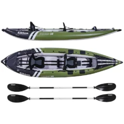 SPORTING GOODS Elkton Outdoors Steelhead Fishing Kayak, Inflatable Touring Angler