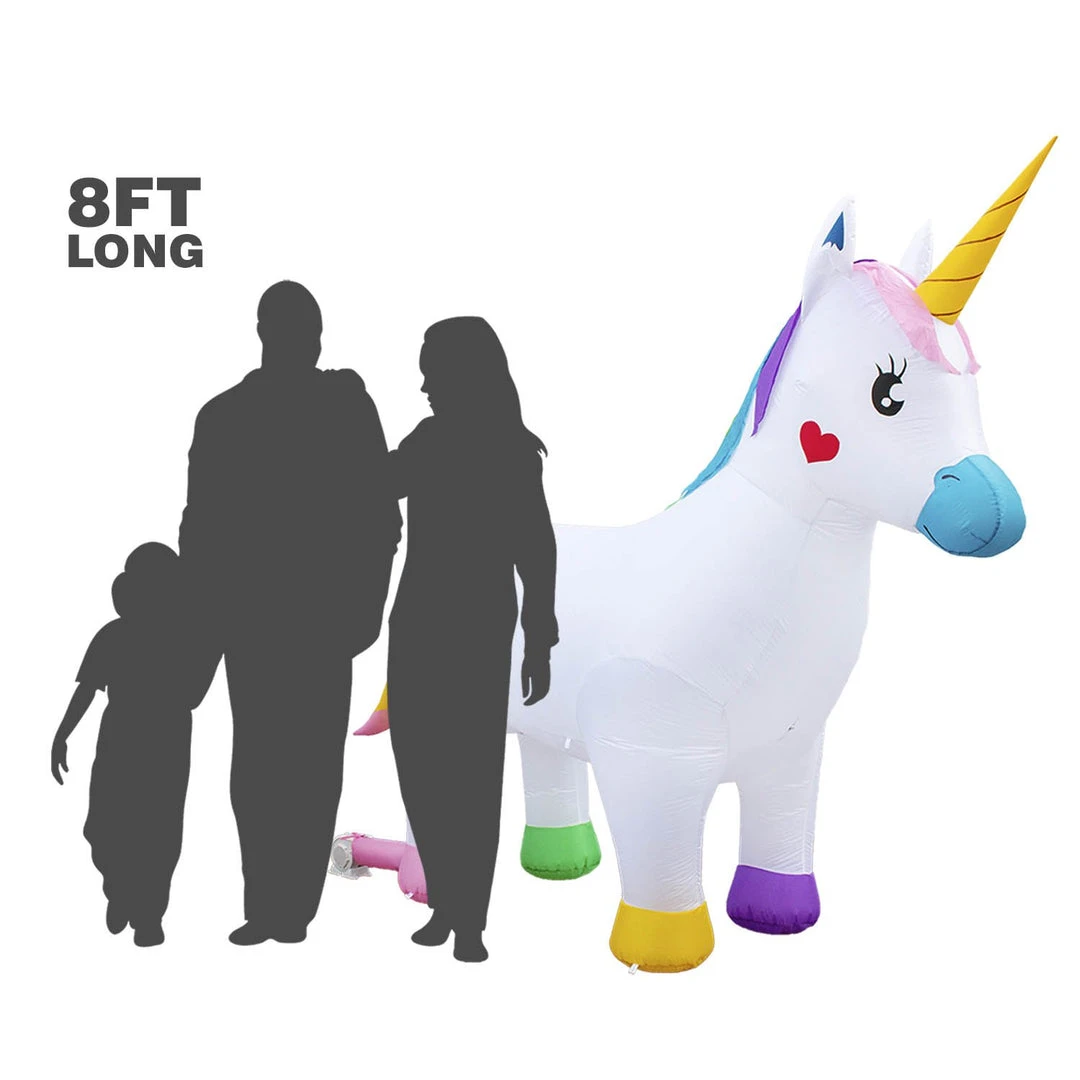 Holidayana Inflatable Unicorn Decoration With Built-In Fan And LED Lights HOME GOODS 9 Holidayana Inflatable Unicorn Decoration With Built-In Fan And LED Lights HOME GOODS