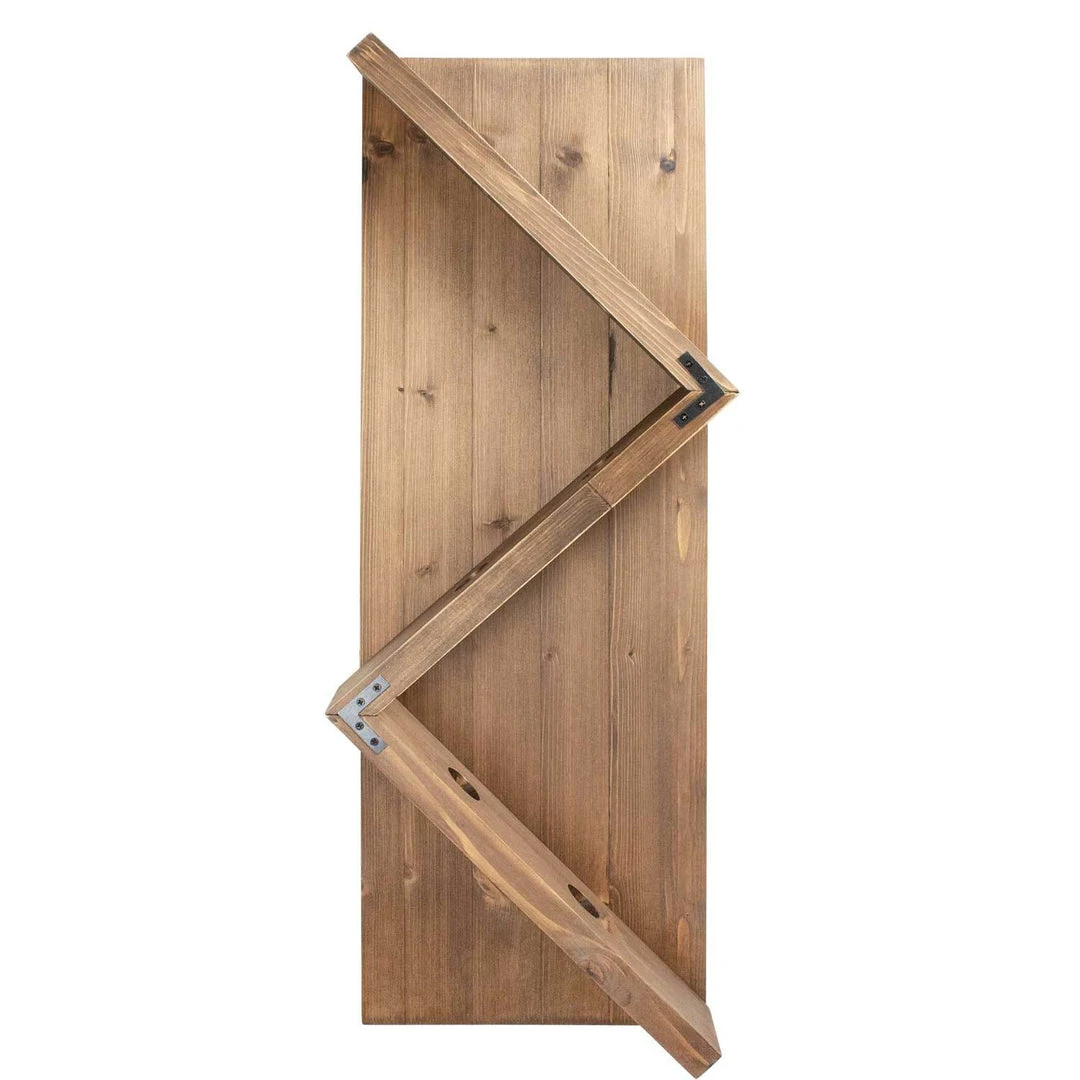 Atterstone Stylish Wooden Wall Mounted Wine Bottle Display Rack: Holds 6 Bottles 5 Atterstone Stylish Wooden Wall Mounted Wine Bottle Display Rack: Holds 6 Bottles