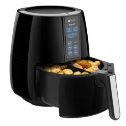 Zelancio HOME GOODS Titan X-1 Digital LCD Display Air Fryer With Rapid Air Fry Technology, Ultimate Healthy Multifunctional Cooker To Fry, Bake, Grill And Roast