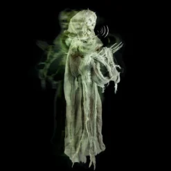 Holidayana Patio & Outdoors Animatronic Floating Skeleton - Sound And Touch Activated Halloween Decoration With Lighted Eyes And Scary Sounds 8 Holidayana Patio & Outdoors Animatronic Floating Skeleton - Sound And Touch Activated Halloween Decoration With Lighted Eyes And Scary Sounds