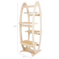 Frontpet Modern Wood Luxury Apex Cat Tree Tower PET SUPPLIES