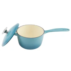 Zelancio 2 Quart Enameled Cast Iron Sauce Pan With Lid HOME GOODS