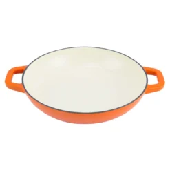 Zelancio HOME GOODS 3 Quart Enameled Cast Iron Casserole Dish With Lid