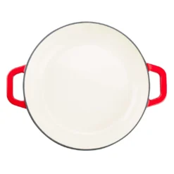 Zelancio HOME GOODS 3 Quart Enameled Cast Iron Casserole Dish With Lid