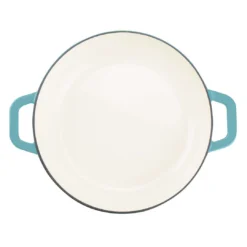 Zelancio HOME GOODS 3 Quart Enameled Cast Iron Casserole Dish With Lid