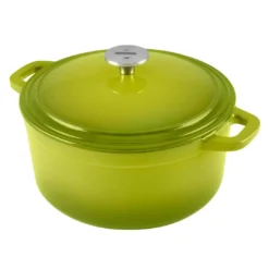 Zelancio 6 Quart Enameled Cast Iron Dutch Oven With Lid