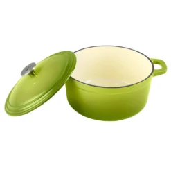 Zelancio 6 Quart Enameled Cast Iron Dutch Oven With Lid
