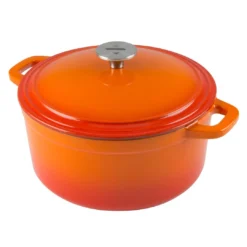 Zelancio 6 Quart Enameled Cast Iron Dutch Oven With Lid