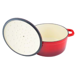 Zelancio 6 Quart Enameled Cast Iron Dutch Oven With Lid