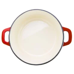 Zelancio 6 Quart Enameled Cast Iron Dutch Oven With Lid