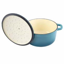 Zelancio 6 Quart Enameled Cast Iron Dutch Oven With Lid