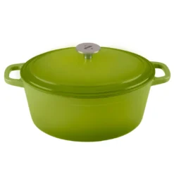 Zelancio 6 Quart Oval Enameled Cast Iron Dutch Oven With Lid HOME GOODS