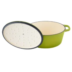 Zelancio 6 Quart Oval Enameled Cast Iron Dutch Oven With Lid HOME GOODS