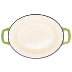 Zelancio 6 Quart Oval Enameled Cast Iron Dutch Oven With Lid HOME GOODS