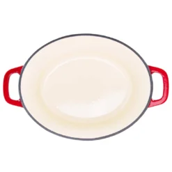 Zelancio 6 Quart Oval Enameled Cast Iron Dutch Oven With Lid HOME GOODS