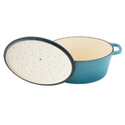 Zelancio 6 Quart Oval Enameled Cast Iron Dutch Oven With Lid HOME GOODS