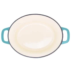 Zelancio 6 Quart Oval Enameled Cast Iron Dutch Oven With Lid HOME GOODS