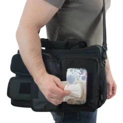 Elkton Outdoors Daddy Diaper Bag With 11 Pockets & Compartments & Shoulder Strap SPORTING GOODS