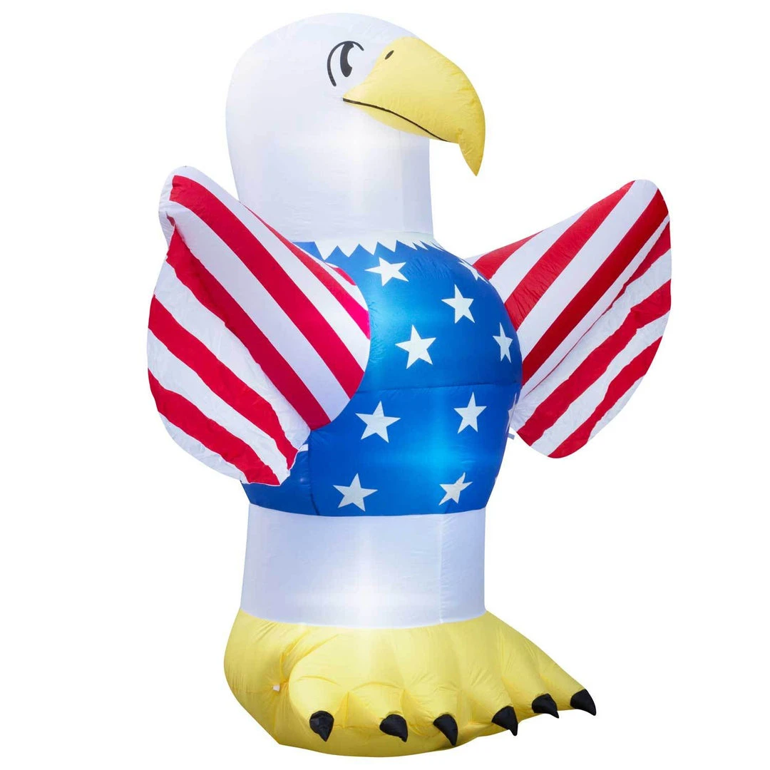 Holidayana HOME GOODS Inflatable 4th Of July Bald Eagle Decoration With Built-In Fan And LED Lights 3 Holidayana HOME GOODS Inflatable 4th Of July Bald Eagle Decoration With Built-In Fan And LED Lights