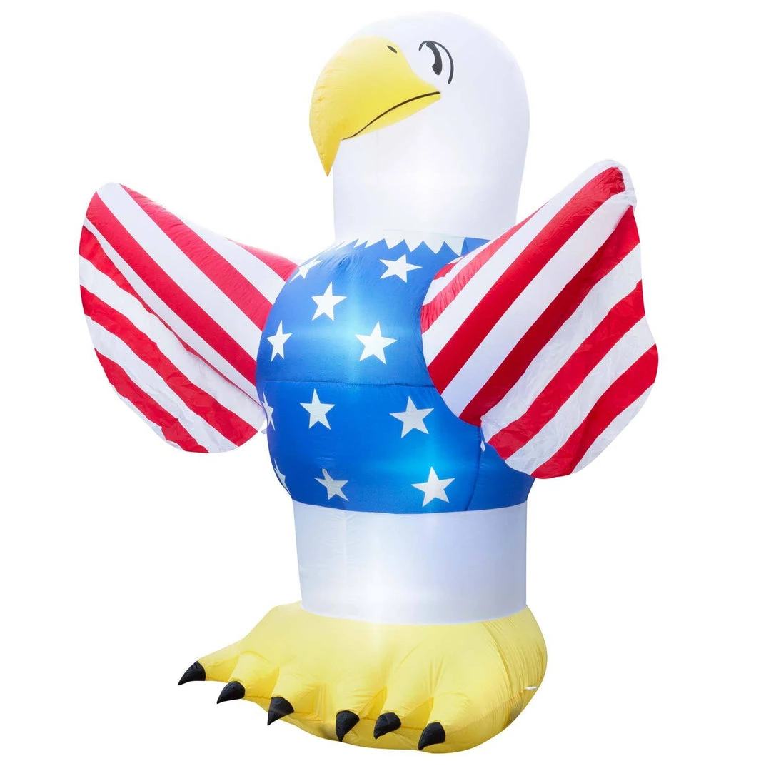 Holidayana HOME GOODS Inflatable 4th Of July Bald Eagle Decoration With Built-In Fan And LED Lights 4 Holidayana HOME GOODS Inflatable 4th Of July Bald Eagle Decoration With Built-In Fan And LED Lights