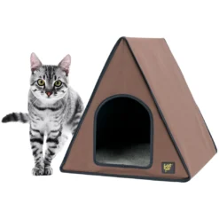 Frontpet A-Frame Heated Cat House For Outdoor & Indoor Cats PET SUPPLIES