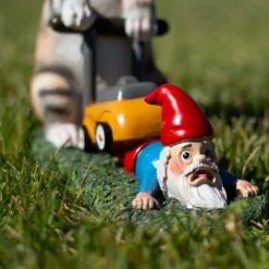 Holidayana Mow Your Gnome Yard Figure HOME GOODS