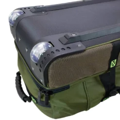 Elkton Outdoors Rolling Fishing Duffle Bag With Retractable Handle