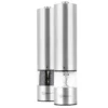 Zelancio HOME GOODS Electric Salt And Pepper Or Spice Grinder Set, Battery Operated Powered One Touch Grind Peppermill, Set Of 2 Mills
