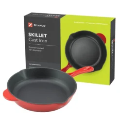 Zelancio 10 Inch Enameled Cast Iron Skillet 31 Zelancio 10 Inch Enameled Cast Iron Skillet