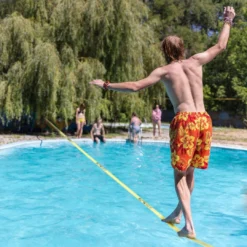 SPORTING GOODS Driftsun 50ft Complete Slackline Kit With Ratchet, Training Line & Bag 12 SPORTING GOODS Driftsun 50ft Complete Slackline Kit With Ratchet, Training Line & Bag