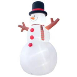 Holidayana Inflatable Christmas 15 Ft. Giant Snowman Decoration With Built-In Fan And LED Lights