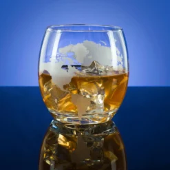 Atterstone Globe Whiskey Glassware Set | 12 Oz Capacity HOME GOODS