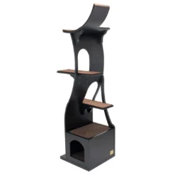 Frontpet PET SUPPLIES Stylish Wood Cat Tree Tower 7 Frontpet PET SUPPLIES Stylish Wood Cat Tree Tower
